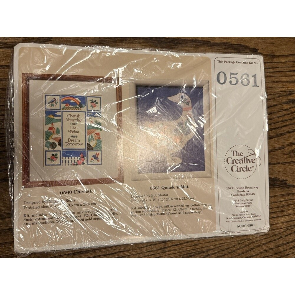 Vintage The Creative Circle #0561 Quack 'n Mat Duck Needlepoint Kit